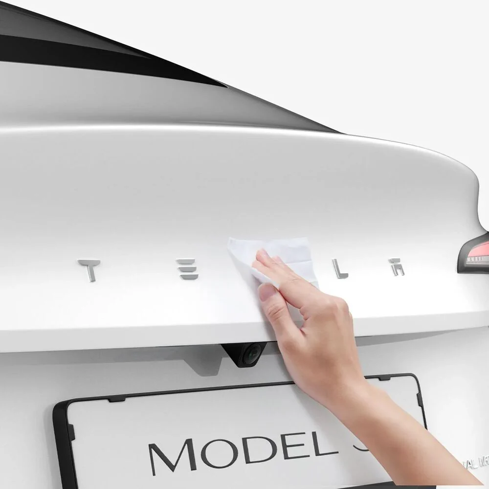 SPIGEN Tesla Model 3 Highland (2024-2026) TO322H Rear Emblem Logo Cover (Black) - Image 2