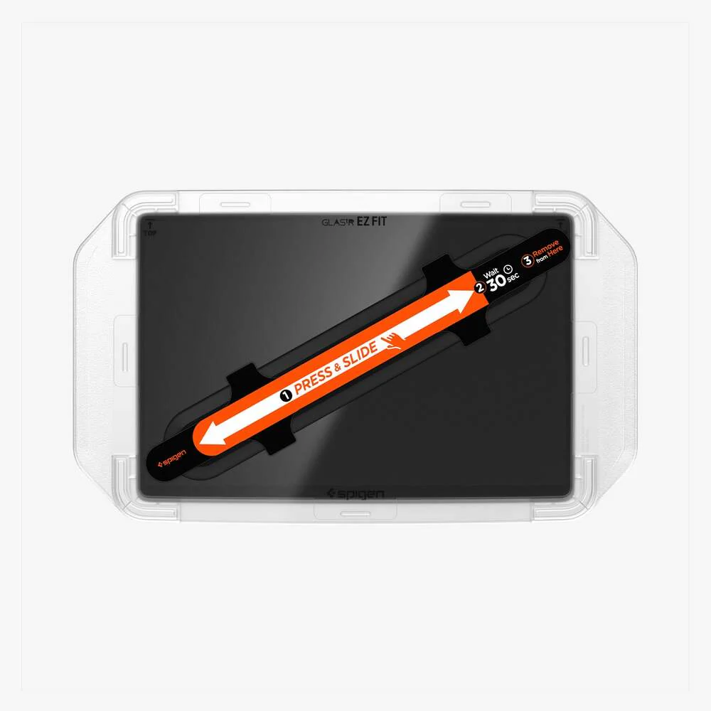 SPIGEN Tesla Model Y Juniper 2025 GLAS.tR EZ Fit Anti-Glare Glass Screen Protector 15.4" (Clear) - Image 2