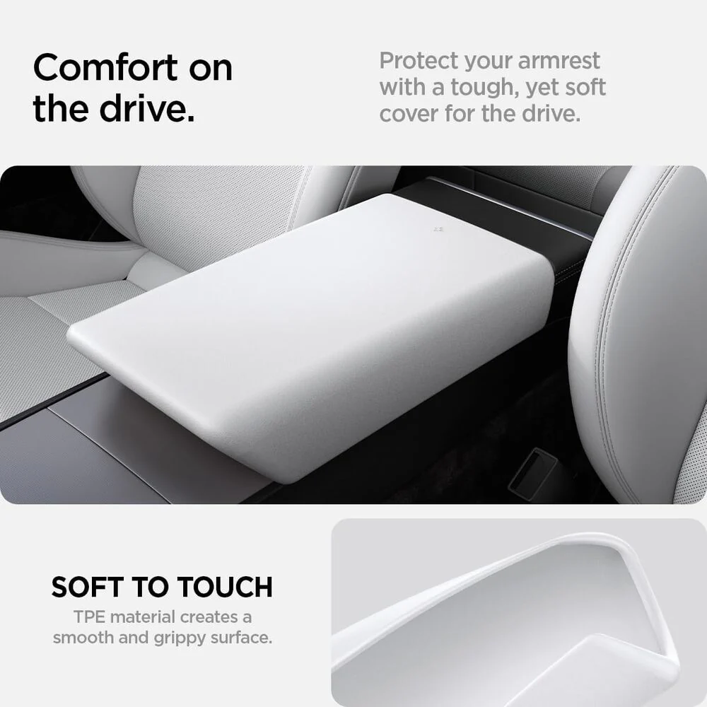 SPIGEN Tesla Y Juniper (2025-2026) Y L TO240H Console Armrest Cushion (White) - Image 9