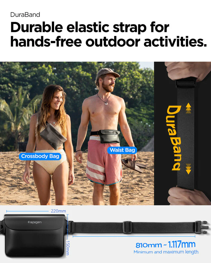 Spigen Universal Summer Series Aqua Shield A620 Bags and Sleeves - Black - Image 2