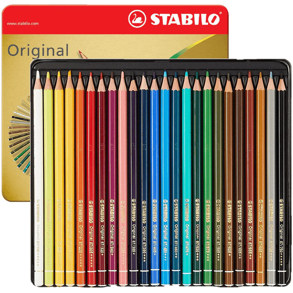 Stabilo Original Colour Pencils Tin 24 - Image 2