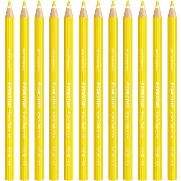 Staedtler Noris Club Maxi Learner Coloured Pencils Pack 12 (Yellow) - Image 3