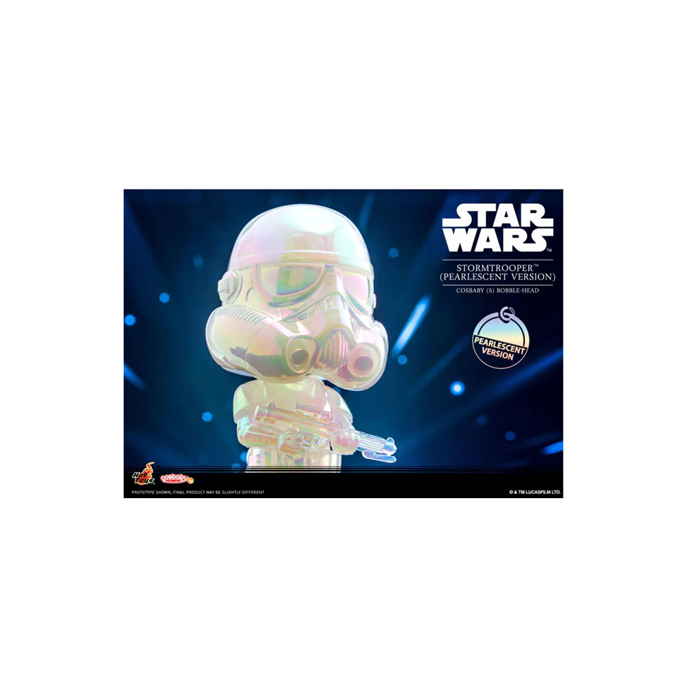 Star Wars Stormtrooper Pearlescent Trooper Cosbaby Hot Toys Action Figure Toy - Image 2