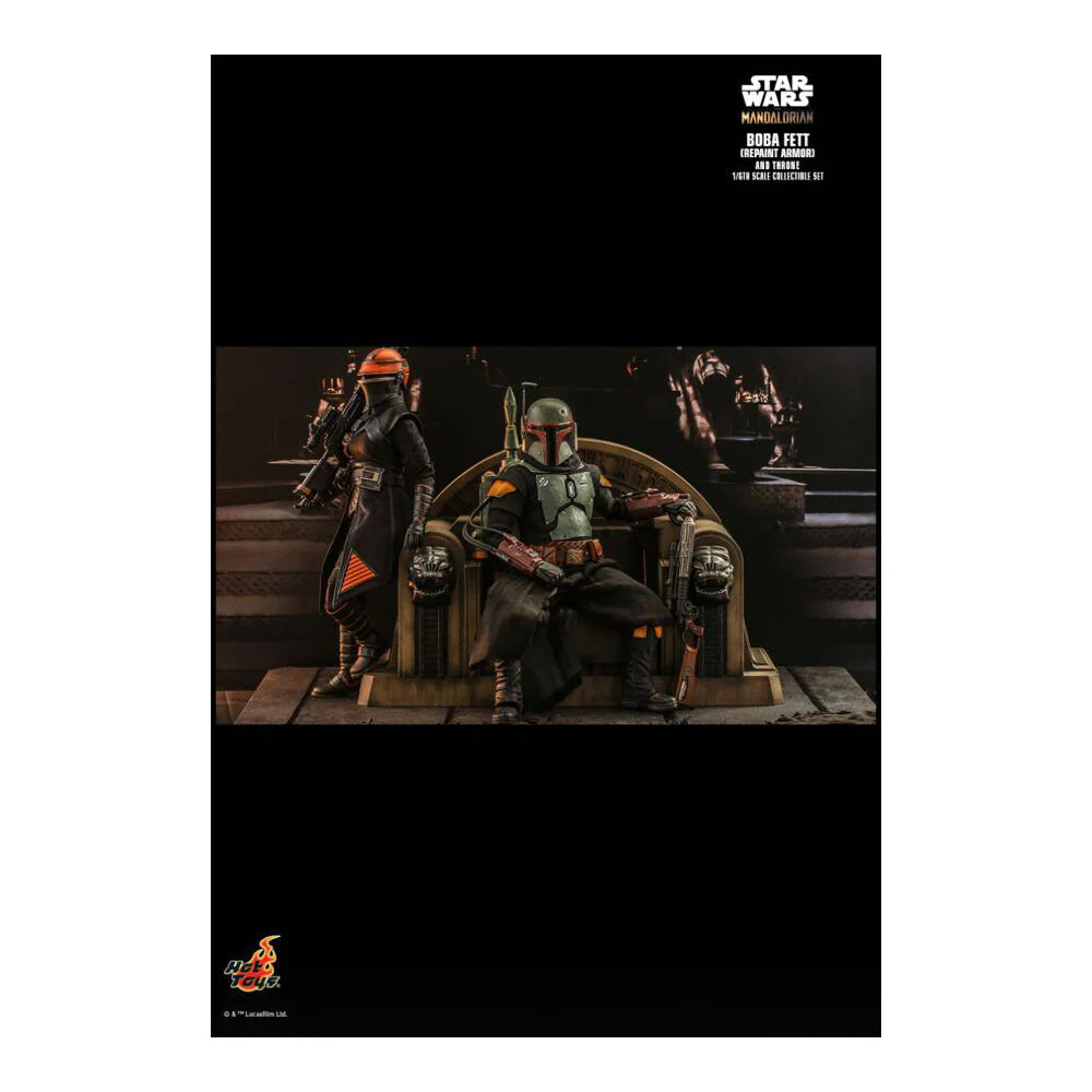 Star Wars The Mandalorian 30cm Boba Fett on Throne 1:6 Statue Figure Toy - Image 6