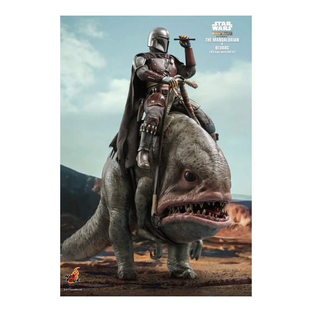 Star Wars The Mandalorian & Blurrg Collectable Action Figure Set - Image 2