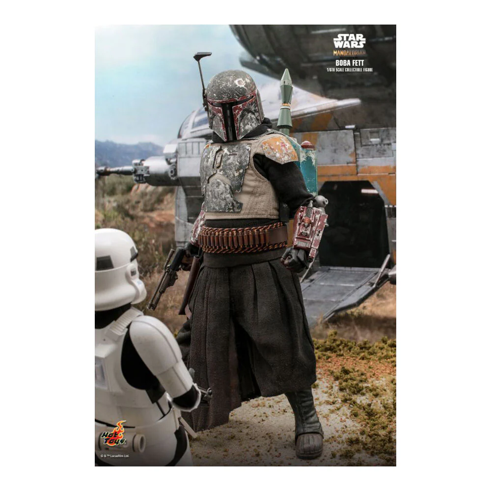 Star Wars The Mandalorian Boba Fett 1:6 Scale Collectable Action Figure - Image 5