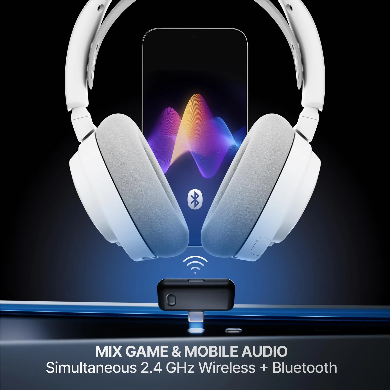 SteelSeries Arctis Nova 7 Gen 2 Wireless Gaming Headset (White) - Image 4