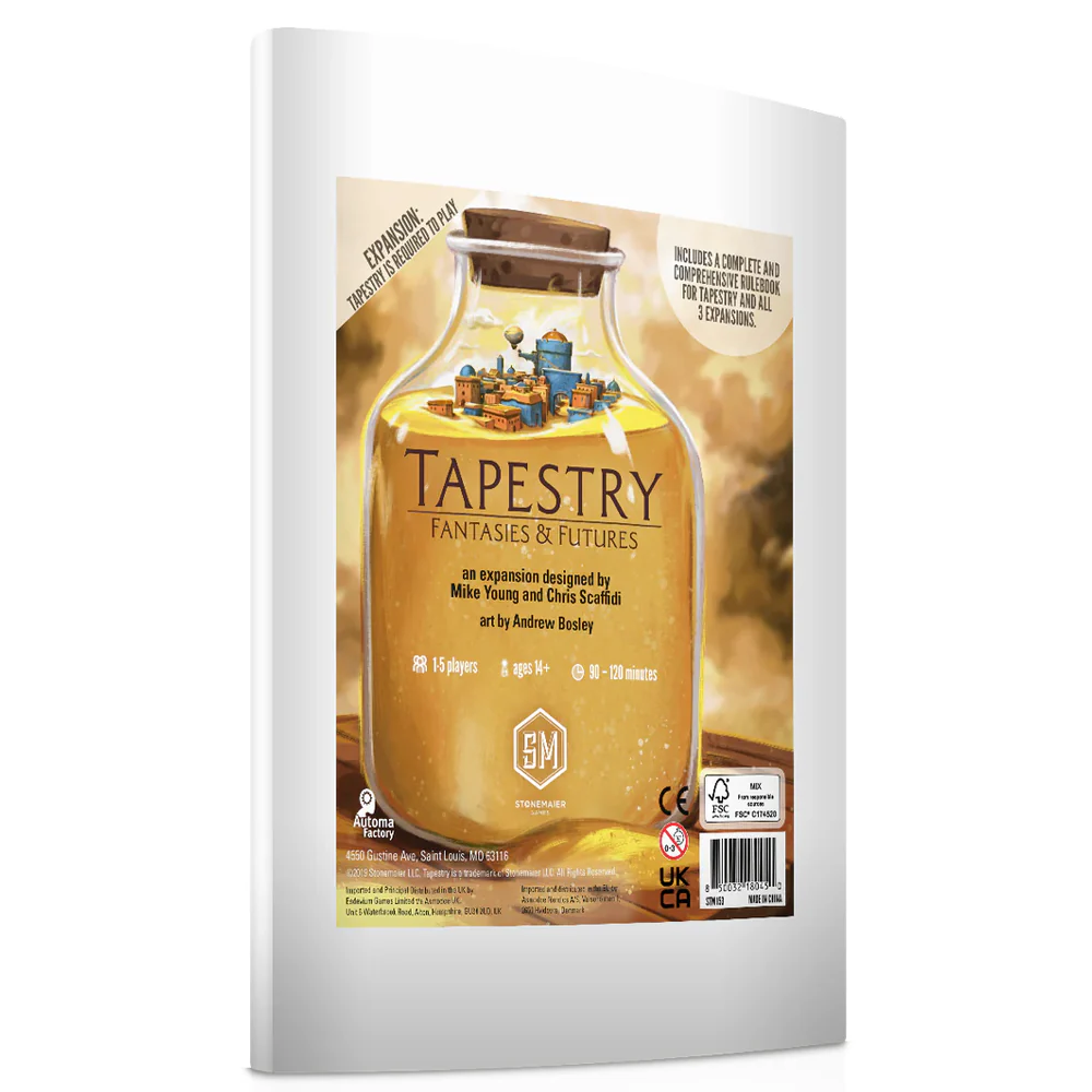 Stonemaier Expansion Set for Tapestry Fantasies & Futures Board Game