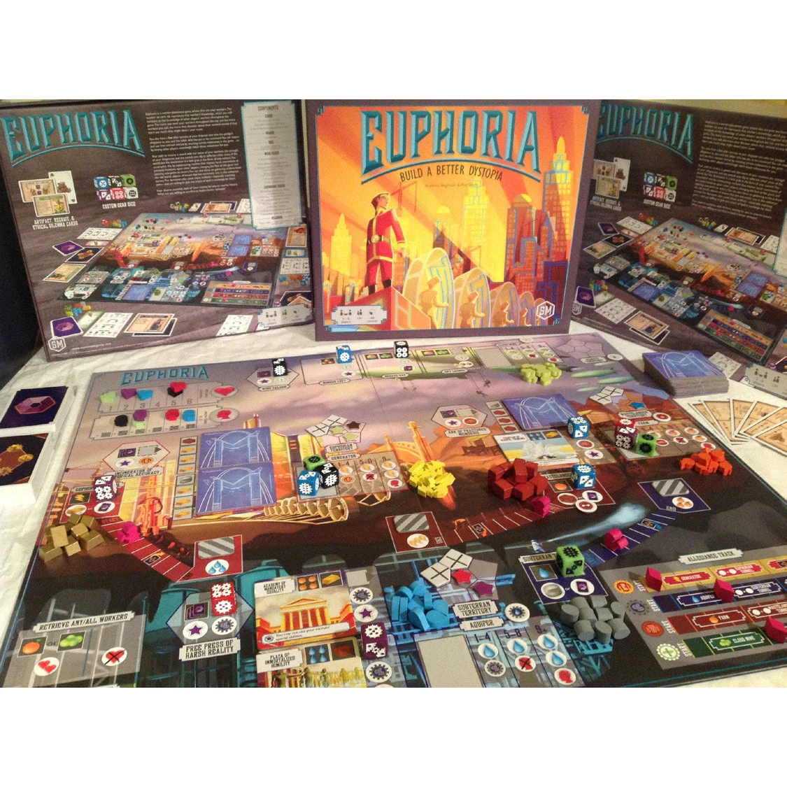 Stonemaier Games Euphoria: Build a Better Dystopia Game - Image 3