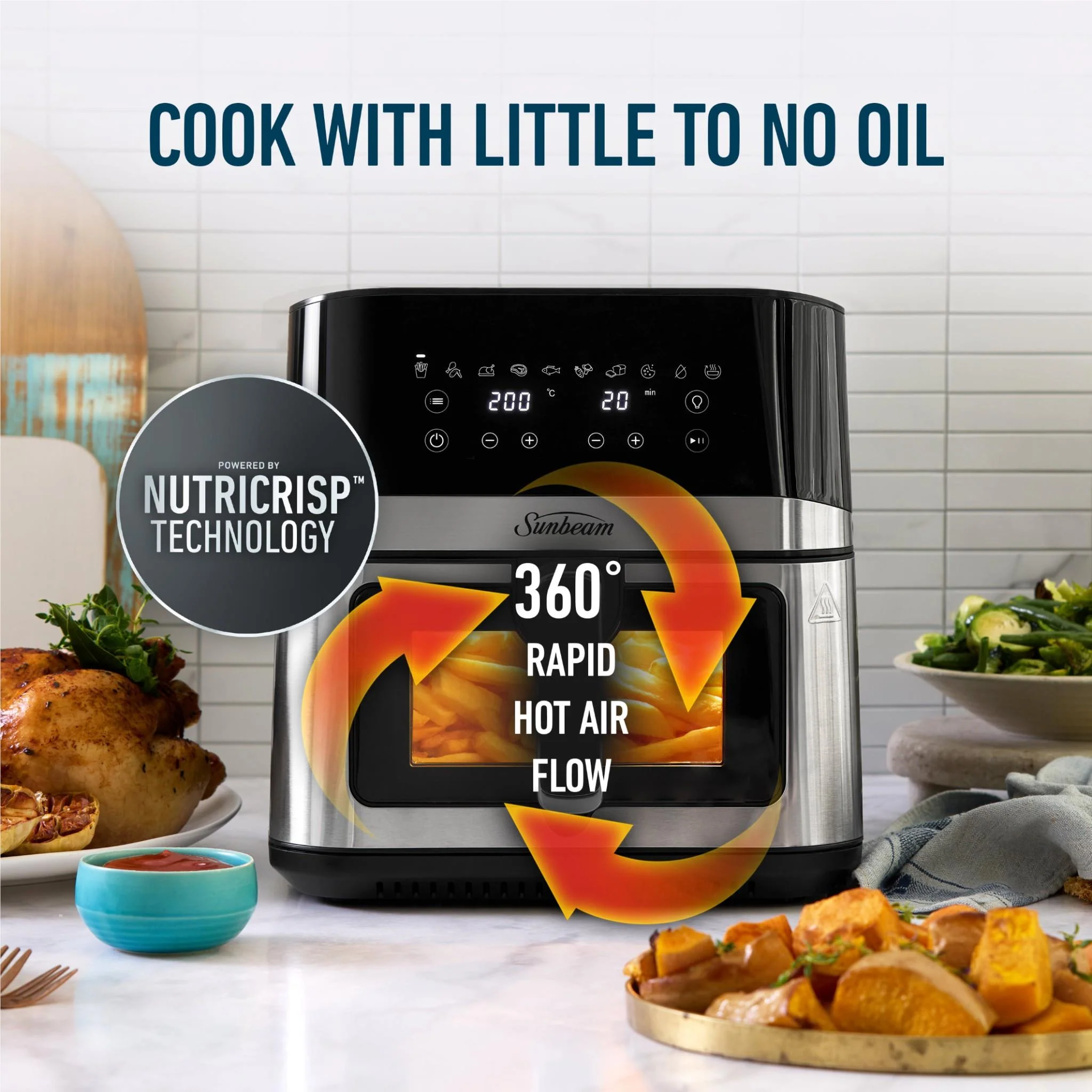 Sunbeam Alinea Max DiamondForce 7.5L  Air Fryer - Image 12