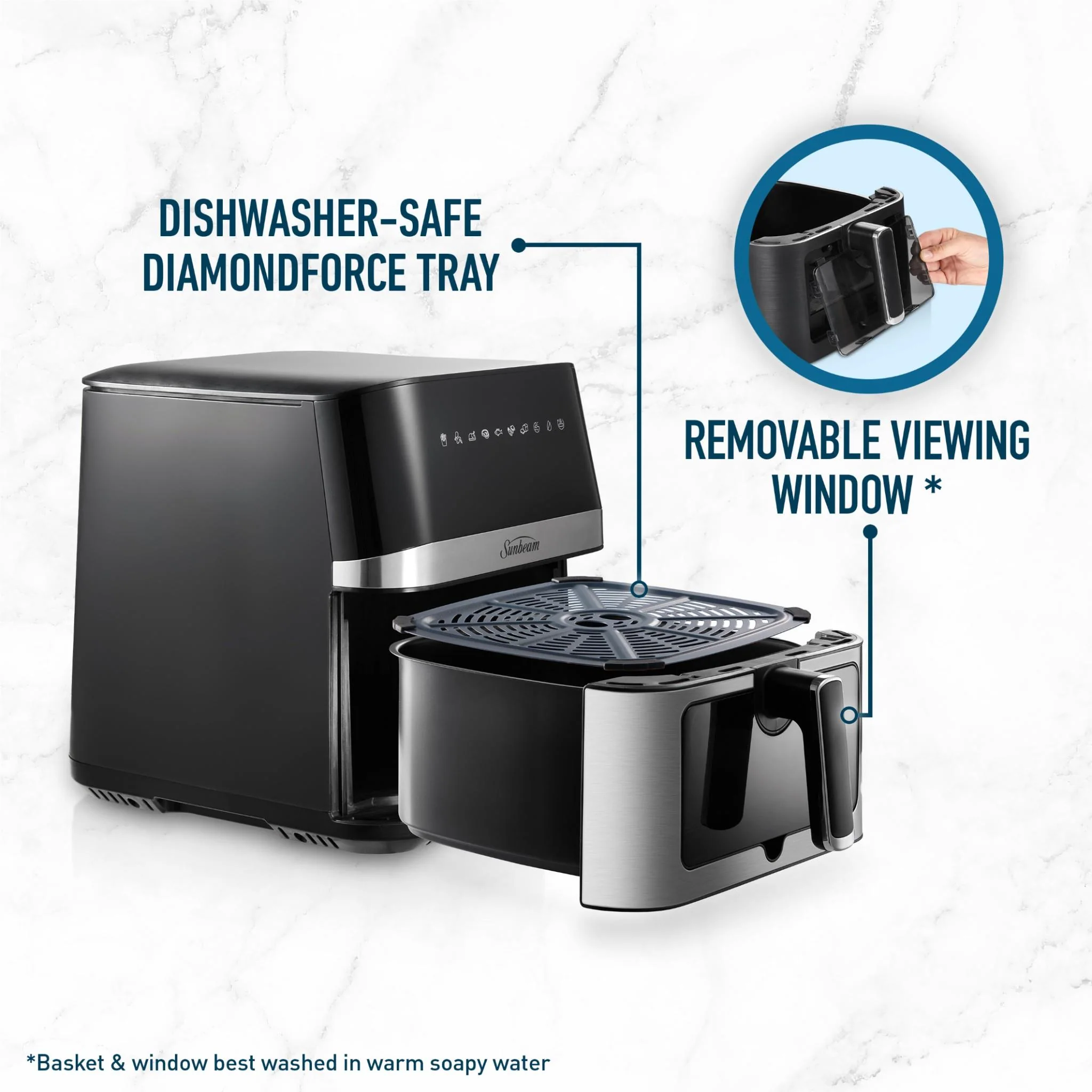 Sunbeam Alinea Max DiamondForce 7.5L  Air Fryer - Image 13