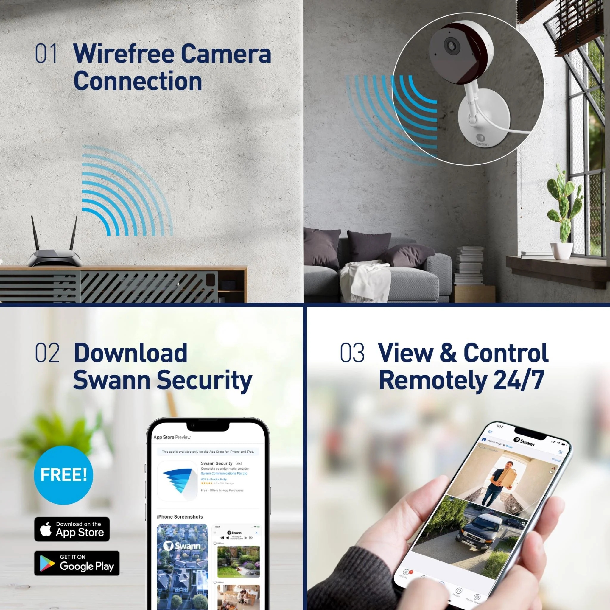 Swann 2K Indoor Wi-Fi Camera - Image 8