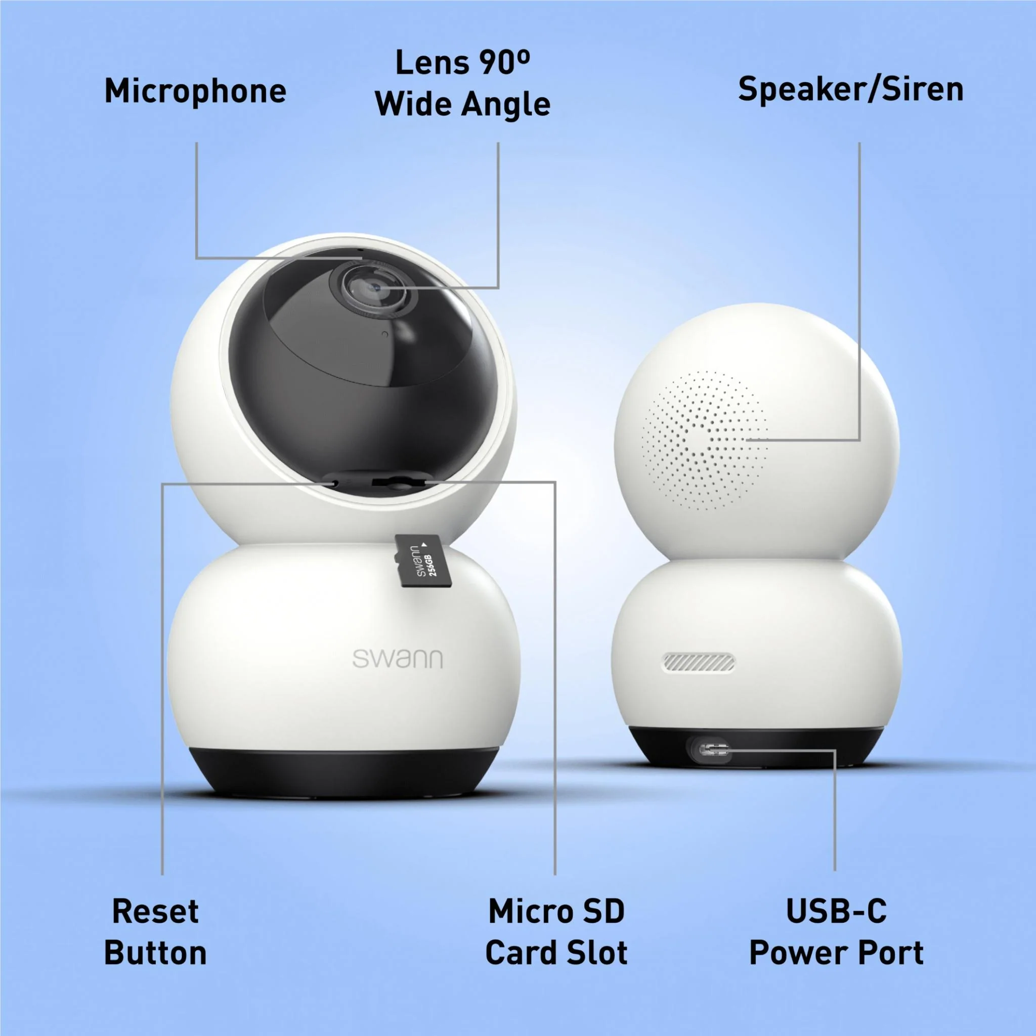 Swann EVO 2K Pan and Tilt Indoor WiFi Camera - Image 4
