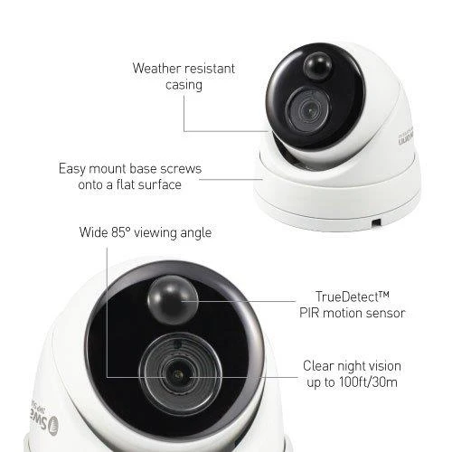Swann Full HD Thermal Sensing Dome Security Camera (Add-on Camera) - Image 3