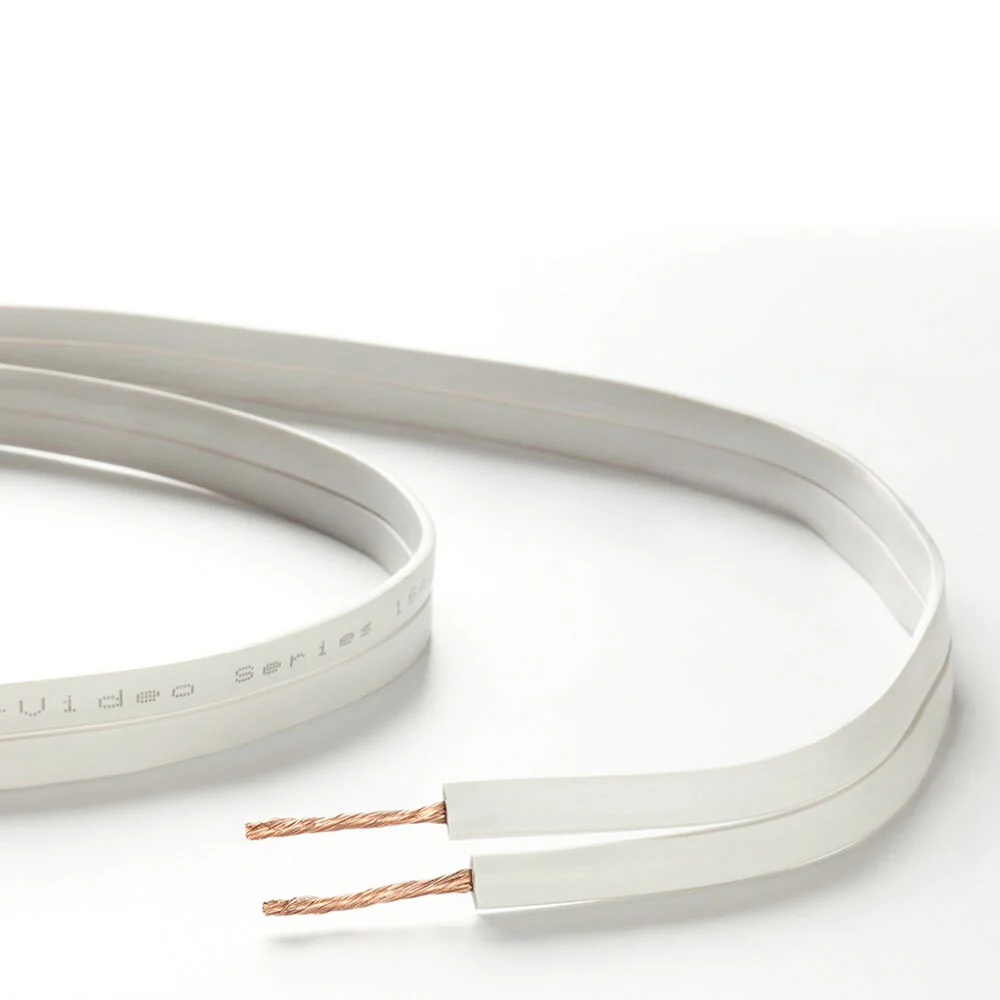 Taga Harmony 16AWG Flat Speaker Cable - 2x3m Trimmed Lengths (Grey)