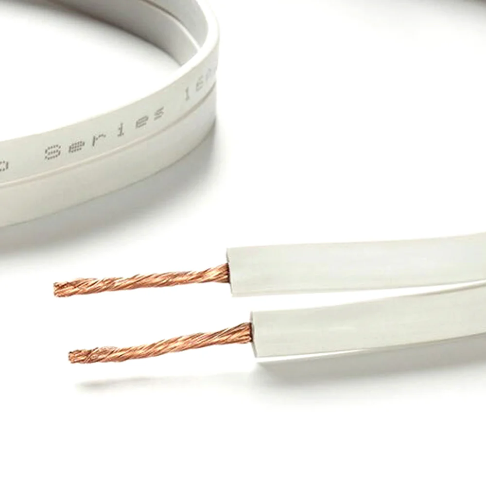 Taga Harmony 16AWG Flat Speaker Cable - 2x3m Trimmed Lengths (Grey) - Image 2