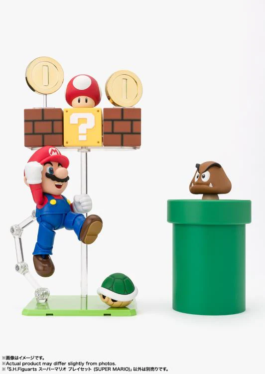 Tamashii Nations S.H.Figuarts Super Mario Playset (Super Mario) - Image 2