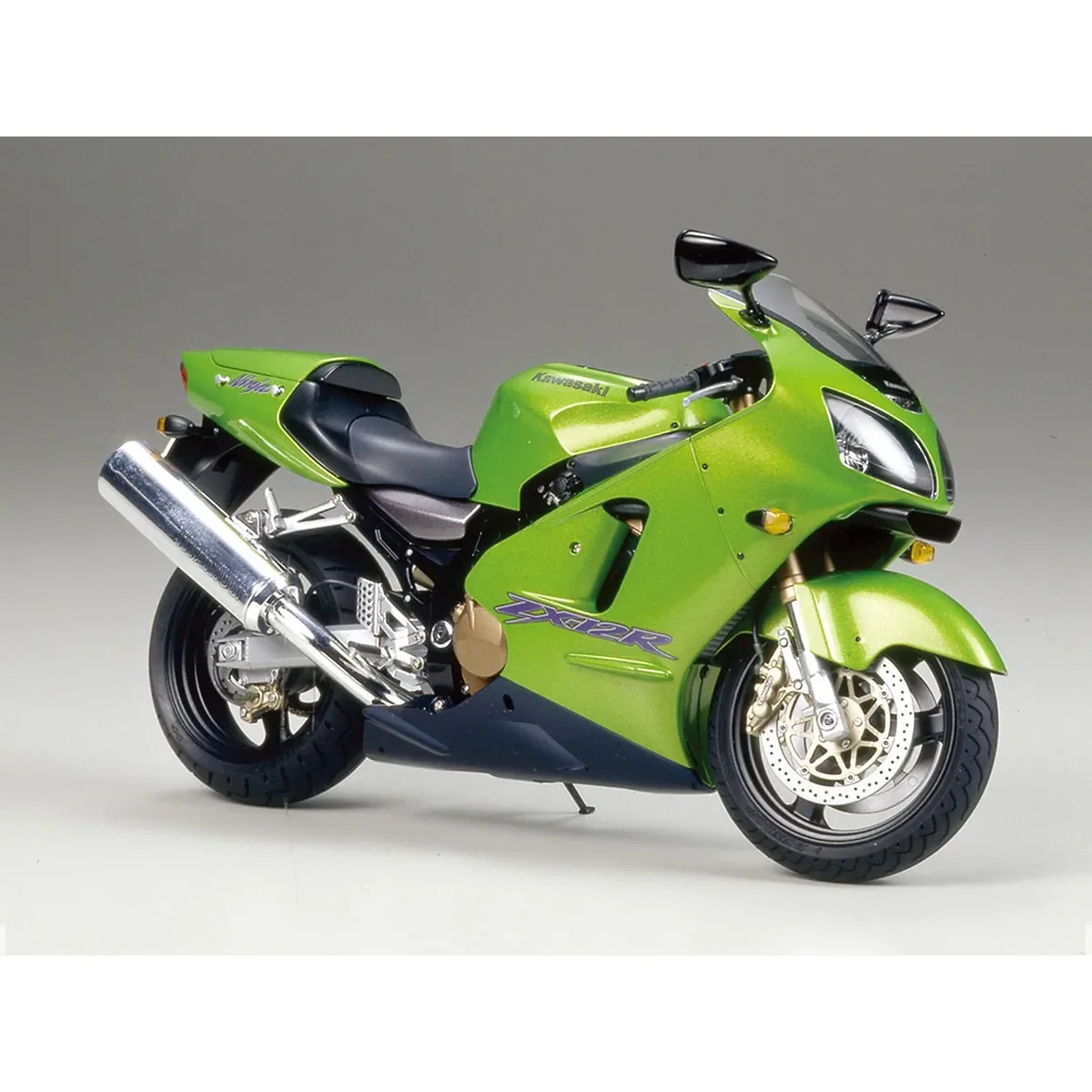 Tamiya 1/12 Kawasaki Ninja ZX-12R Motorcycle Scaled Plastic Model Kit - Image 2