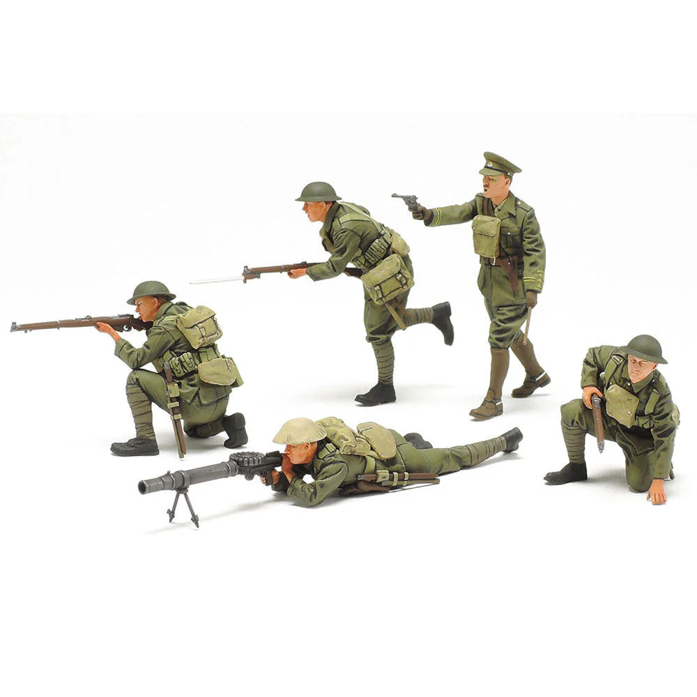 Tamiya 1/35 British WW1 Infantry Set Scaled Plastic Model Kit - Image 2