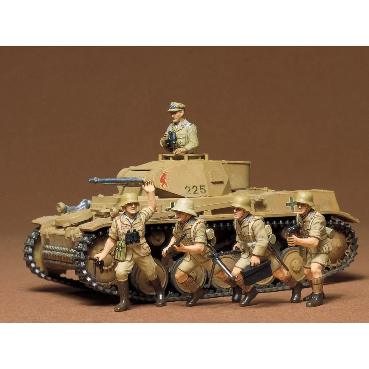 Tamiya 1/35 German Panzer Kampfwagen II Ausf. F/G Tank Scaled Plastic Model Kit - Image 2