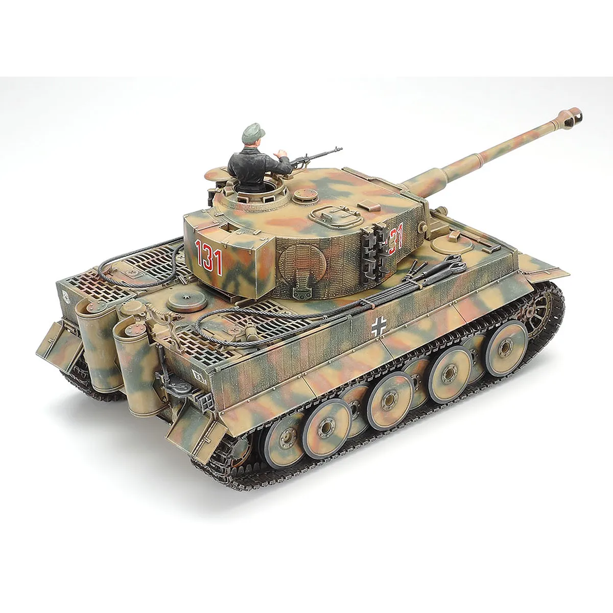 Tamiya 1/35 German Panzerkampfwagen Tiger I (Sd.Kfz.181) Tank Scaled Plastic Model Kit - Image 3