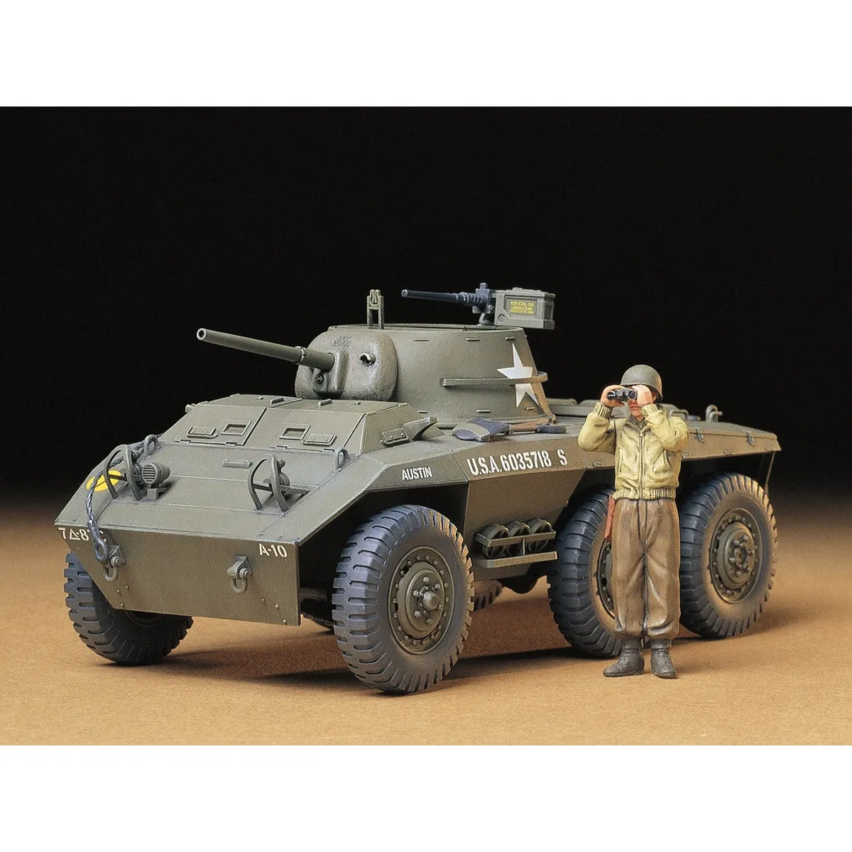 Tamiya 1/35 U.S. M8 Greyhound Light Armoured Car Scaled Plastic Model Kit - Image 2