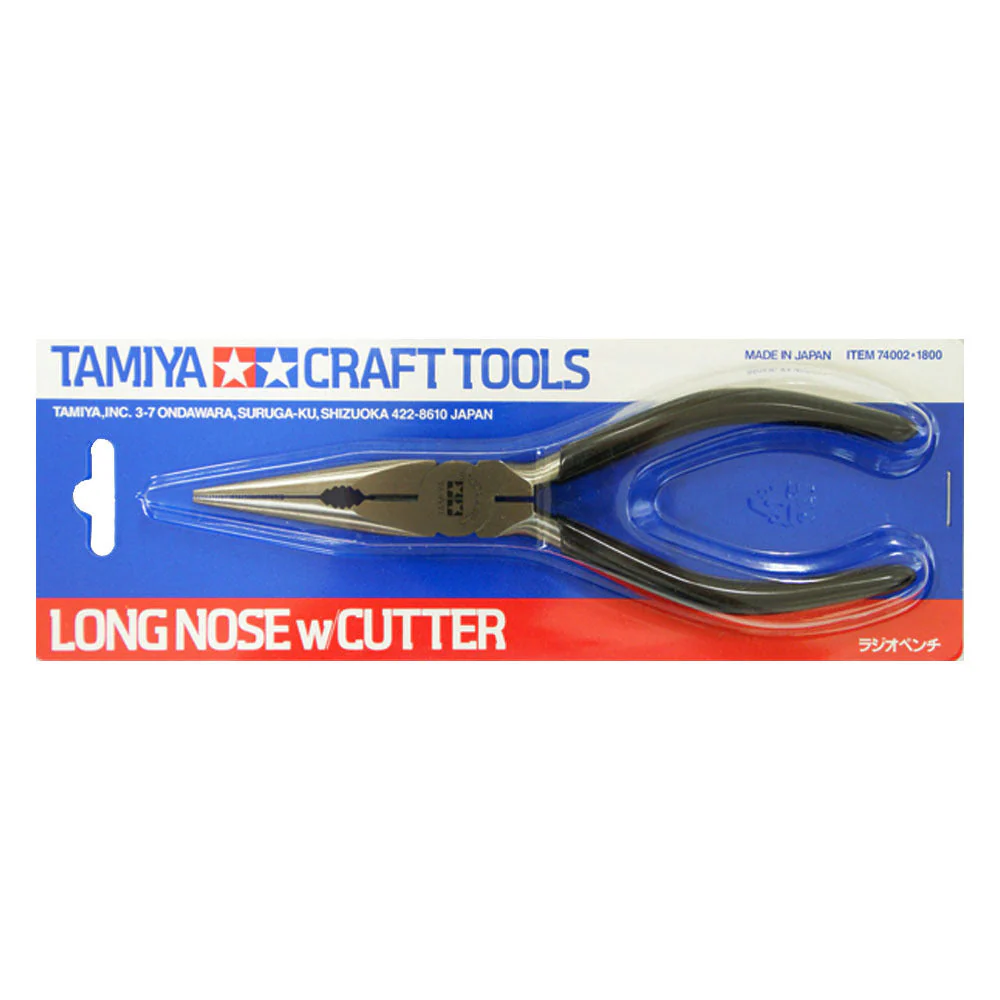 Tamiya Long Nose Pliers with Cutter - Image 2