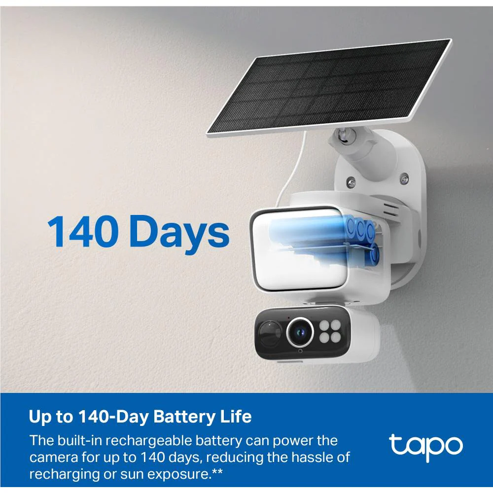 Tapo 2K Solar-Powered Floodlight Pan/Tilt Security Camera Kit - Image 9