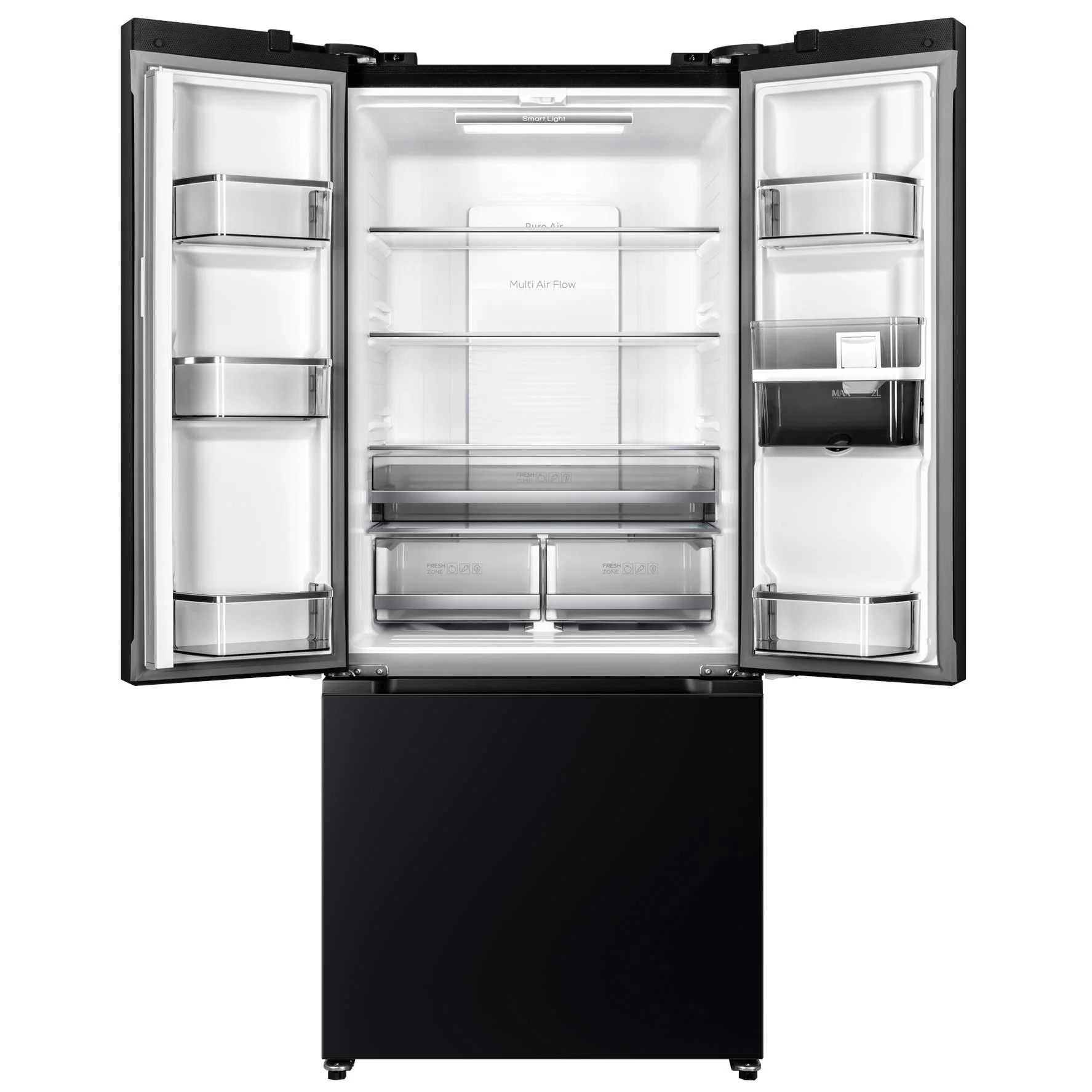 TCL TRF495FHB 496L French Door Fridge (Black) - Image 2