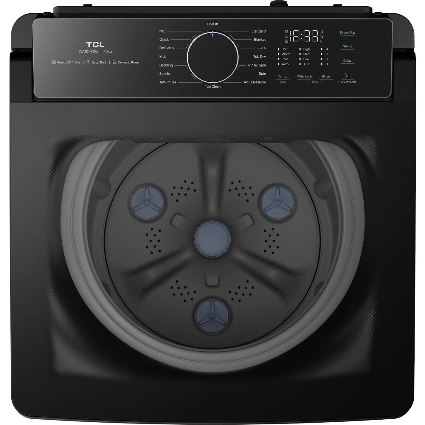 TCL WA10P60G 10kg Top Load Washer (Grey) - Image 5