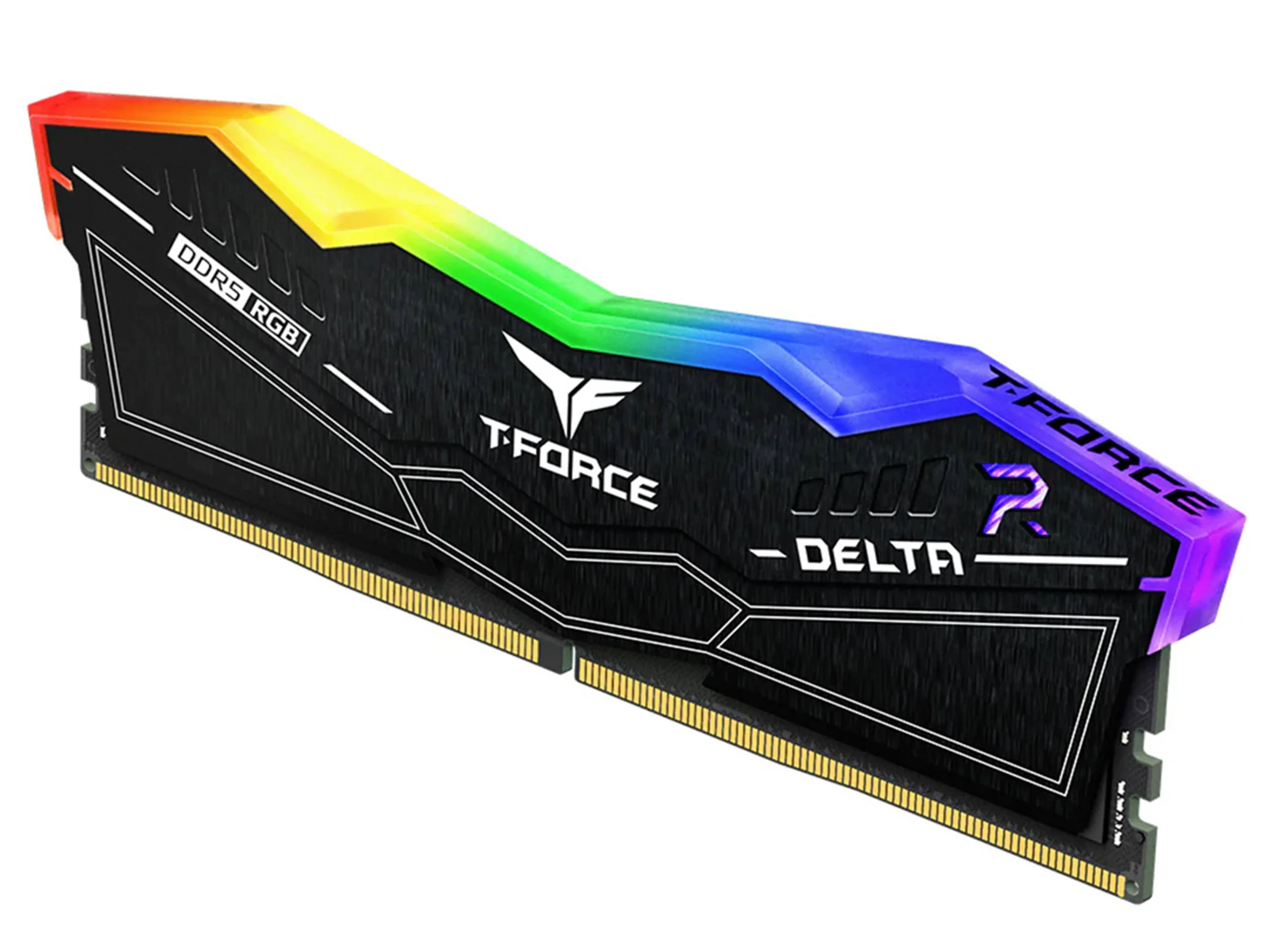 Team Group T-Force Delta 16GB (2 x 8GB) DDR5 RGB 5200MHz CL40 Desktop RAM (Black) - Image 2