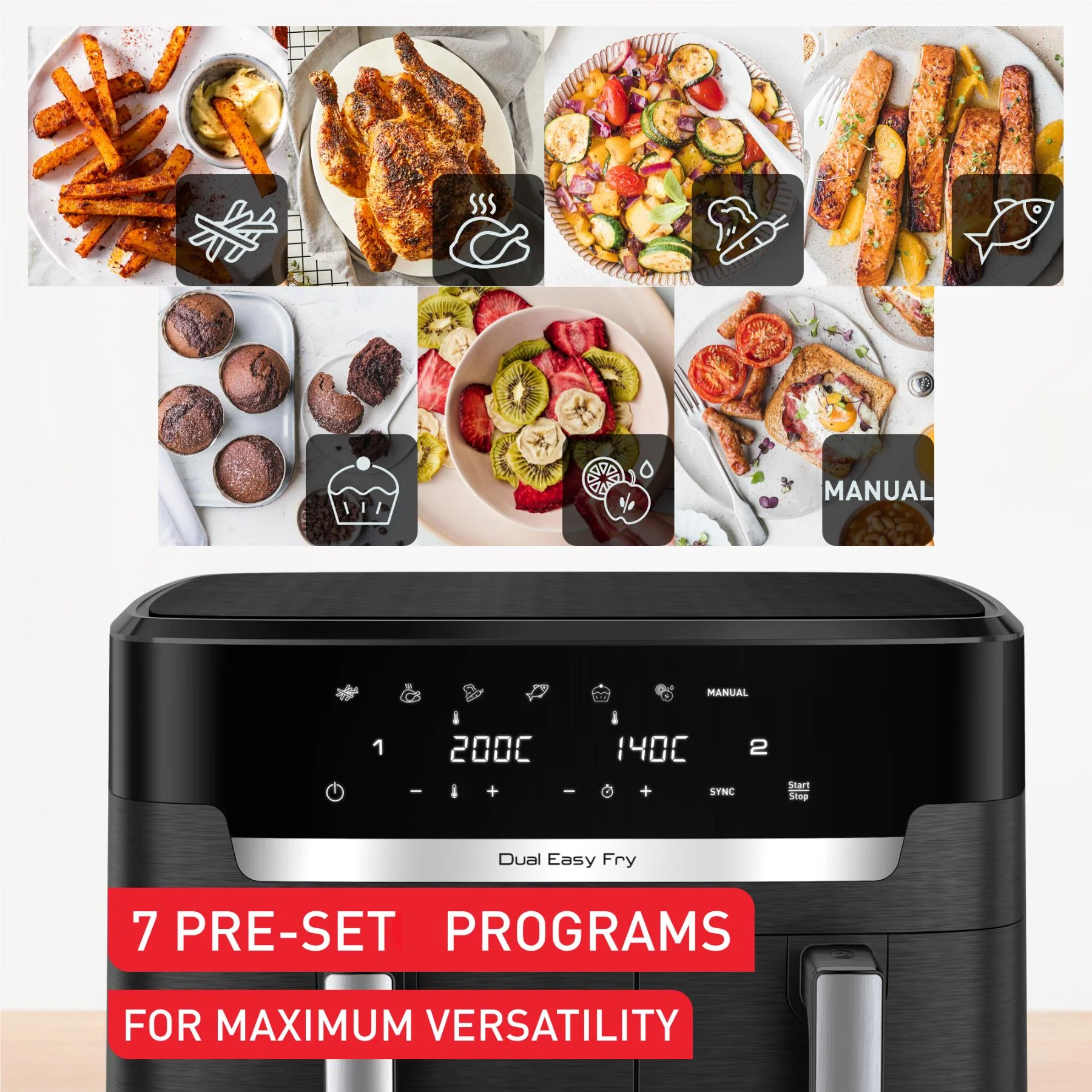 Tefal 11L XXXL Dual Easy Fry Air Fryer - Image 9