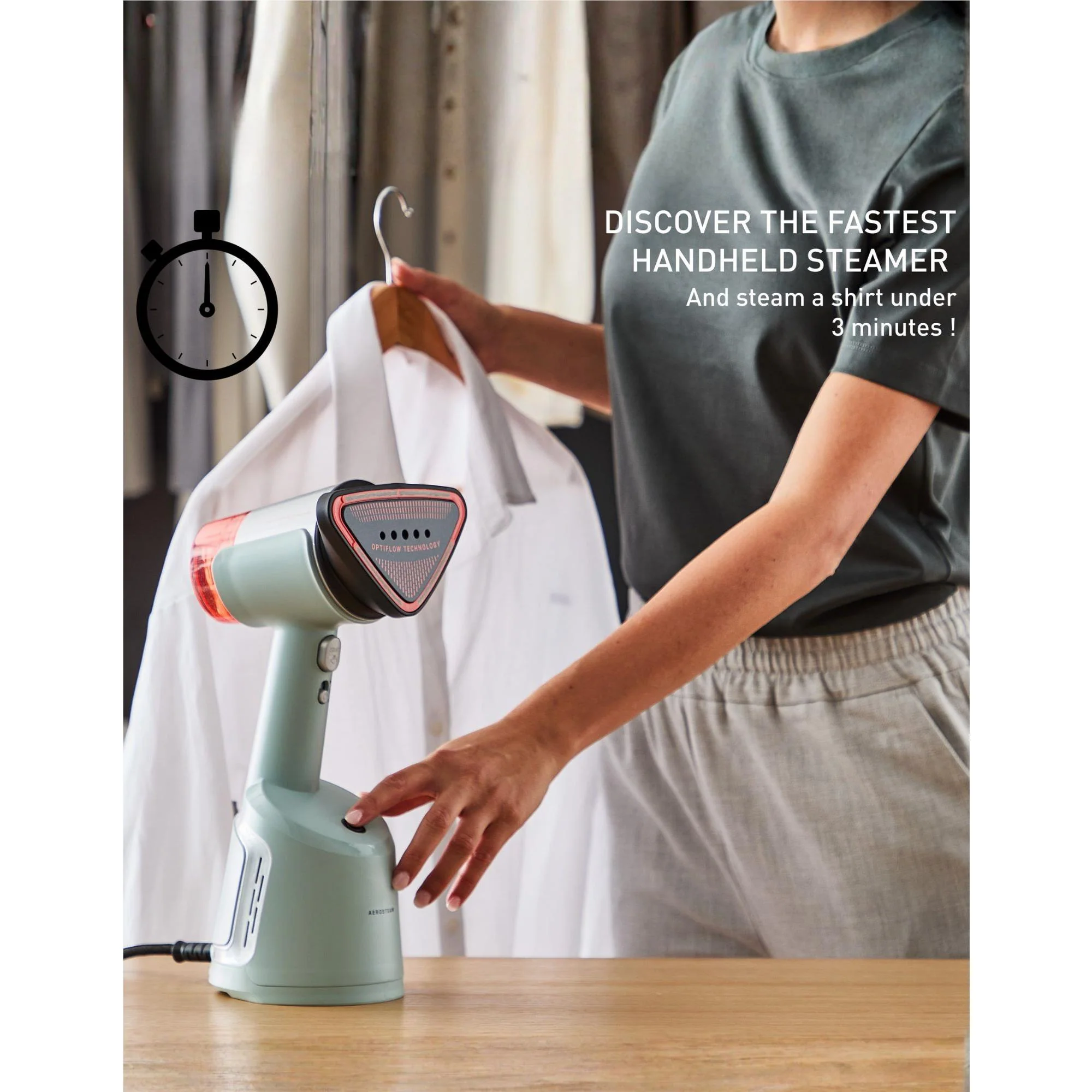 Tefal DT9814 AeroSteam Handheld Garment Steamer - Image 2