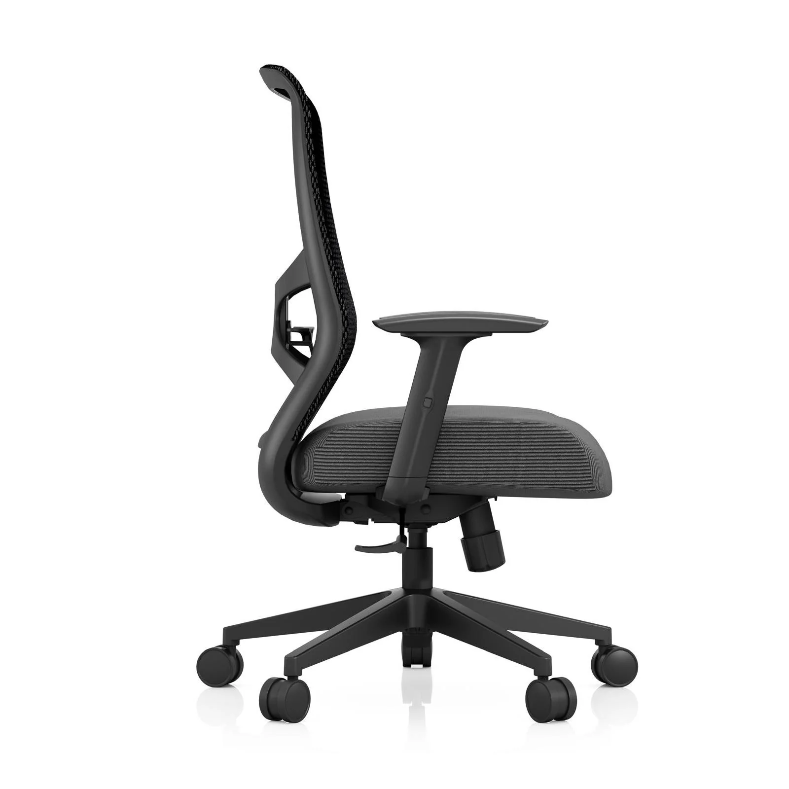 TEMPUR ProTask Mesh / Fabric Swivel Executive Office Chair (Black) - Image 3