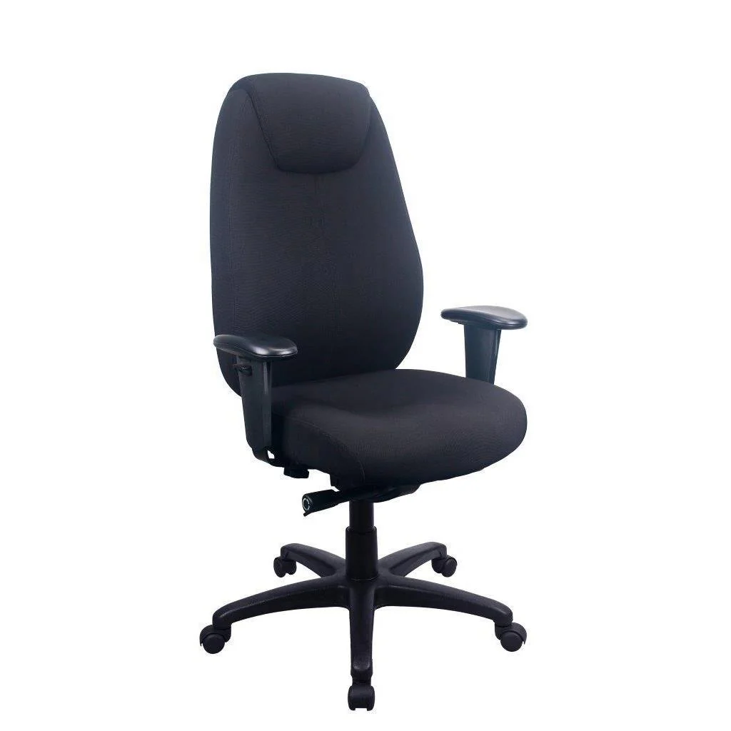 TEMPUR TP6400 Ergonomic Fabric Swivel Office Chair (Black) - Image 3