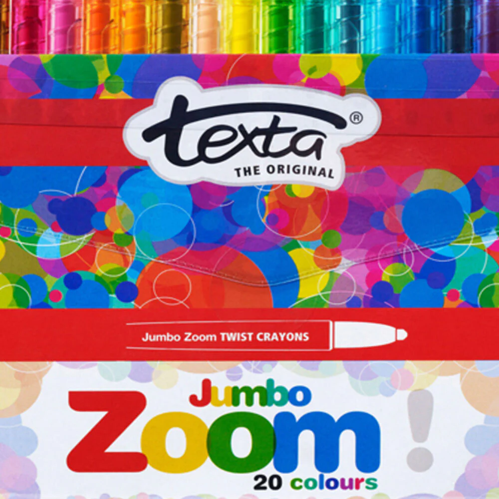 Texta Zoom Jumbo Twist Crayons [20-Pieces] - Image 2