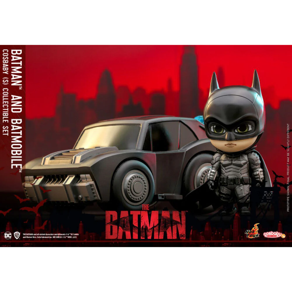 The Batman Batman & Batmobile Cosbaby Plastic Mini Figure Set 12.5cm - Image 4