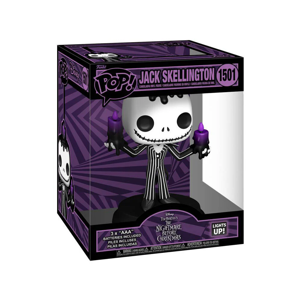 The Nightmare Before Christmas Jack Skellington Light Up Pop Vinyl 6" Kids 3y+ - Image 3