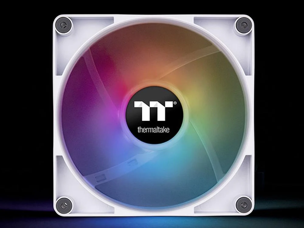 Thermaltake CL-F153-PL12SW-A 2 Pack CT120 120mm ARGB PWM Cooling Fan  (White) - Image 2