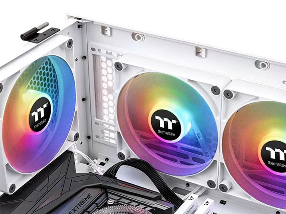Thermaltake CL-F153-PL12SW-A 2 Pack CT120 120mm ARGB PWM Cooling Fan  (White) - Image 5