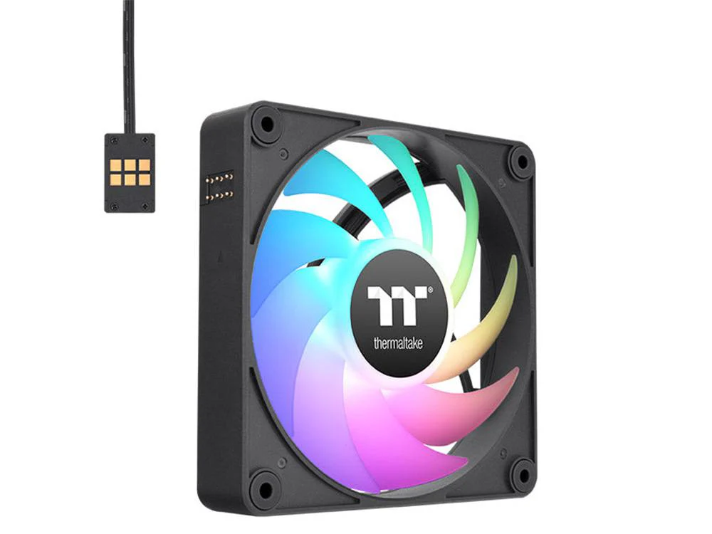 Thermaltake CT120 EX 120mm Standard Blades ARGB Black 4-Pin PWM Fan [3Pack] - Image 4