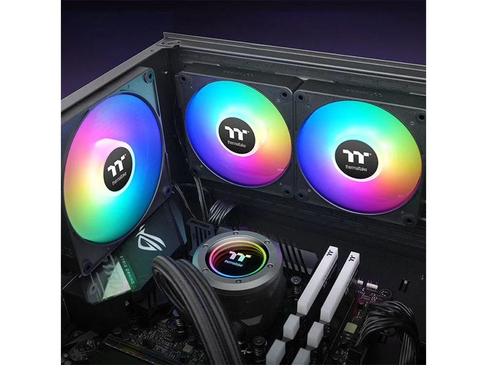Thermaltake CT120 EX 120mm Standard Blades ARGB Black 4-Pin PWM Fan [3Pack] - Image 7