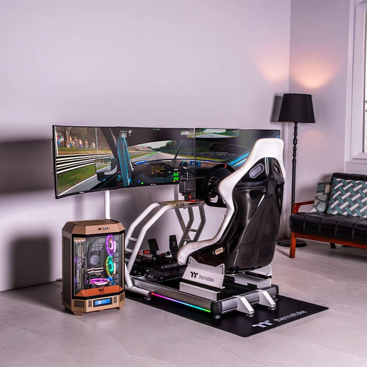 Thermaltake Gaming GR500 RGB Racing Simulator Cockpit Snow Edition - Image 4