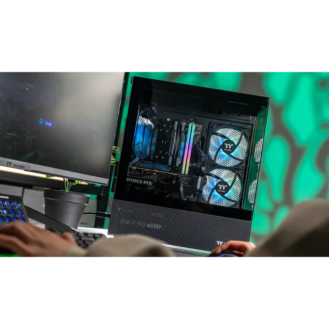 Thermaltake Horizon Elite Gaming Desktop PC (Intel 14400F / RTX 5060 / 32GB RAM) - Black Edition - Image 6