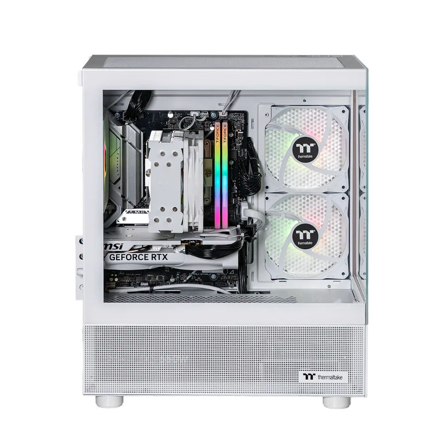 Thermaltake Horizon Elite Gaming Desktop PC (Intel 14400F / RTX 5060 / 32GB RAM) - Snow Edition - Image 3