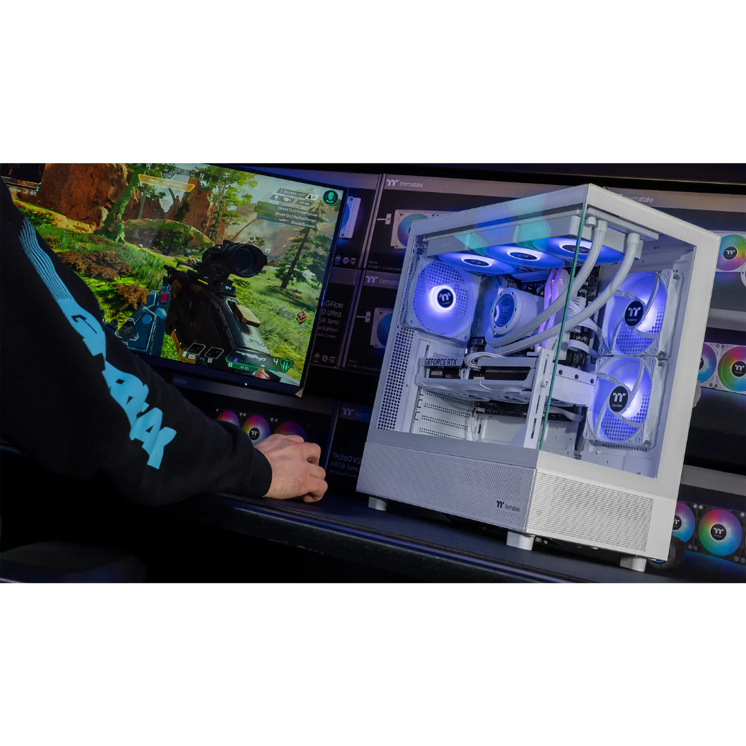 Thermaltake Horizon Xtreme V2 Snow Gaming Desktop PC (AMD 7800X3D / RTX 5080 / 32GB RAM) - Image 5