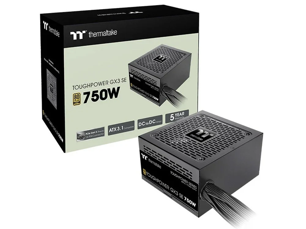 Thermaltake Toughpower GX3 SE 750W 80+ Gold ATX 3.1 PCIe Gen 5.1 Power Supply - Image 4