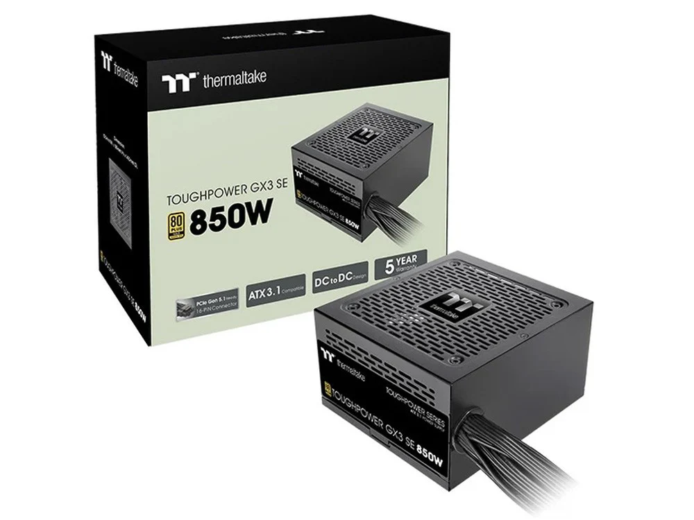 Thermaltake Toughpower GX3 SE 850W 80+ Gold ATX 3.1 PCIe Gen 5.1 Power Supply - Image 5