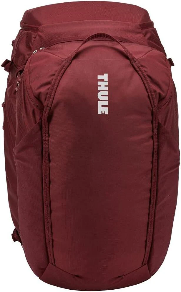 Thule 60L Womens 2-in-1 Landmark Adventure Travel Backpack Bag in Dark Bordeaux Red - Image 3