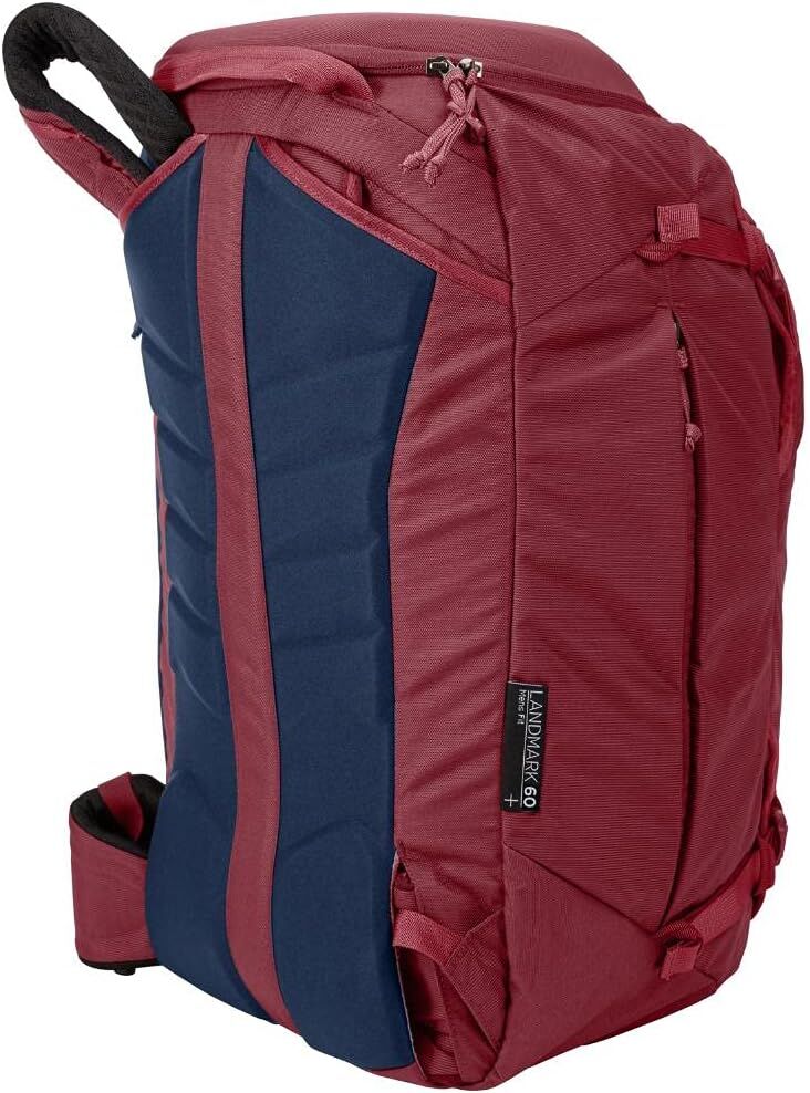 Thule 60L Womens 2-in-1 Landmark Adventure Travel Backpack Bag in Dark Bordeaux Red - Image 8
